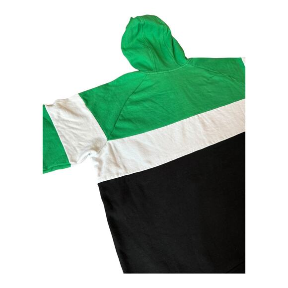 New York Jets New Era Colorblock Throwback Pullover Hoodie Black/Green size 3X - Picture 8 of 10